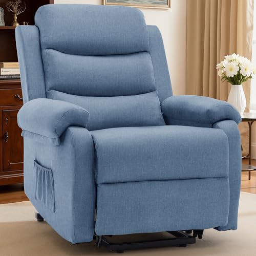 Korser Power Lift Recliner for Adults Blue