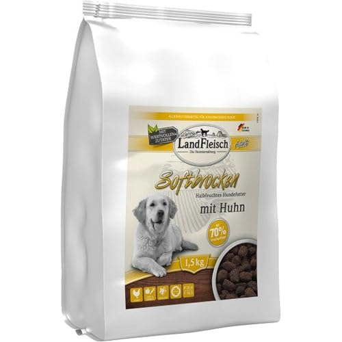 Landfleisch Dog Softbrocken mit Huhn, 1er Pack (1 x 1.5 kg)