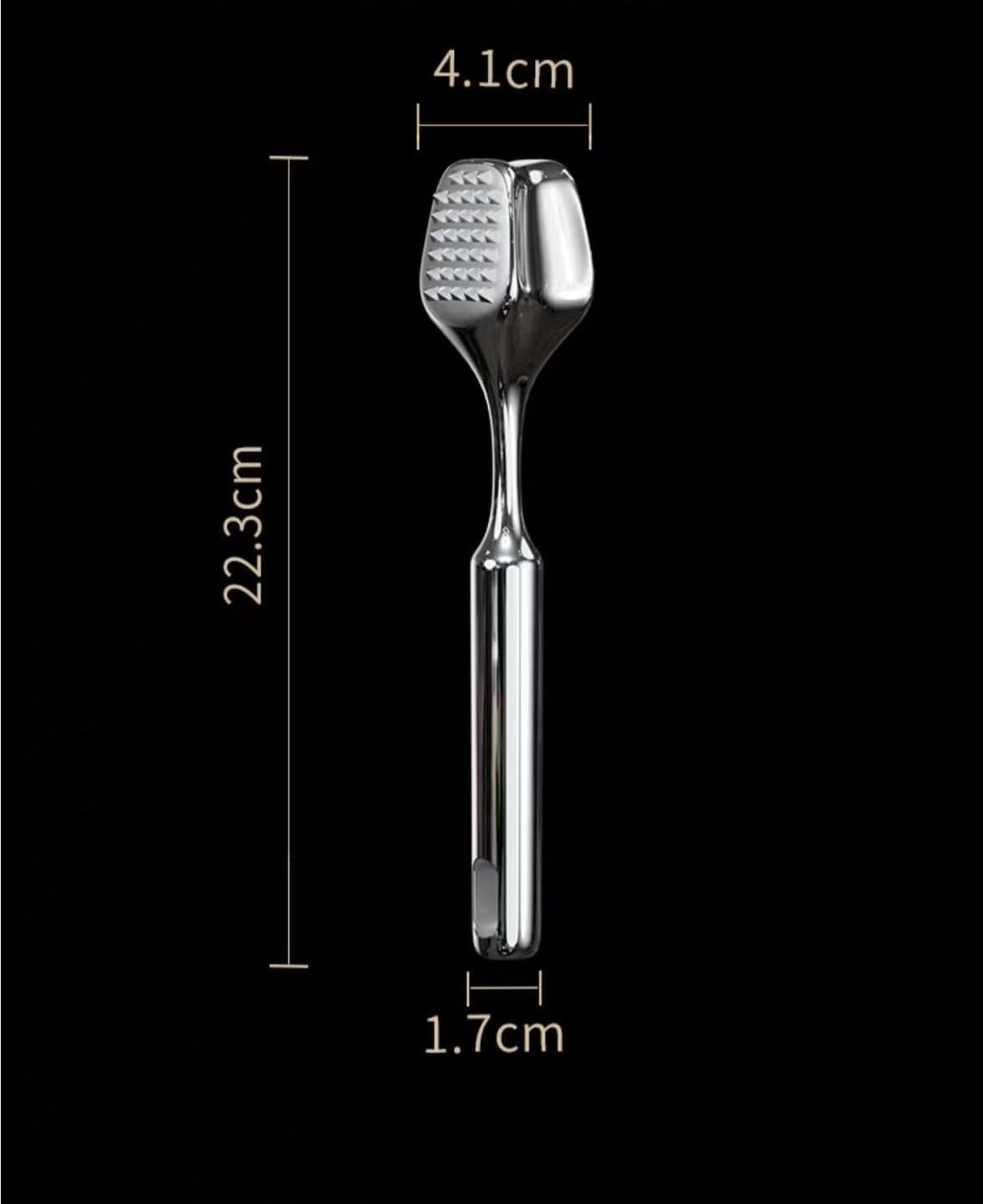 Multifunctional Kitchen Stainless Steel Meat Hammer Double Sided Hammer Heavy Duty Hammer Tenderizing Hammer Non-Slip Handle Kitchen Cooking Tool For Use In Cooking To Tenderize Steaks Beef Fish Etc