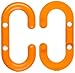 Mr. Chain Plastic Master Link, 1.5" Diameter, Orange (Pack of 50)