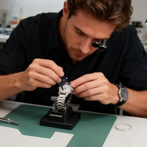 Herramienta de reparación de relojes: instrumento profesional resistente al desgaste, pinzas de relojero de precisión, accesorios de manualidades duraderas, manejador de microcomponentes fino, kit de - imagen 2
