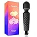 Produktbild H&L Handheld Wand Massagegerät Massagestab Kabelloser Elektrisch, 20 Modi 8 Geschwindigkeiten, Persönliches Körper Massager für Rücken Nacken Schulter Beine Arme, USB Ladefunktion, Schwarz