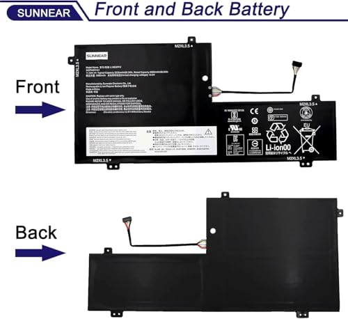 Image of L18D3PF2 L18M3PFA Laptop Battery Replacement for Lenovo Yoga C740-15IML C740-15 81TD Series Notebook 5B10T83740 5B10W67402 5B10T83739 5B10W67258 3-Cell 11.52V 60.3Wh 5235mAh