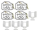 Carburateur Moto pour Moteur pour CBX750F CBX 750 F RC17 1984 1985 1986 Pièces d'entretien du Système d'alimentation en Carburant Réparation Carburateur Moto Flotteur(4 Sets F)