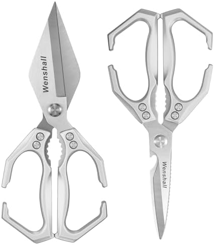 Wenshall Kitchen Shears Set Heavy Duty Poultry Shears(Silver)