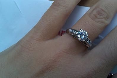 Solid 925 Sterling Silver Engagement Ring Solitaire Round CZ Cubic Zirconia 1.5ct