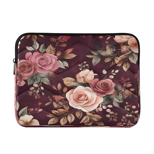 BOESI Graffiti Vintage Rose Laptop Inner Bag, Laptop Case, Computer Sleeve, Lightweight and Easy to Carry, Suitable for 13-14inch Laptops