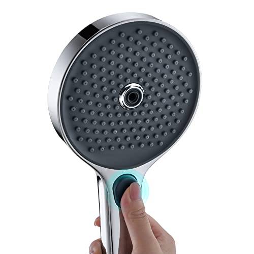 ASHORT Duschkopf, Handbrause 3 Strahlarten mit Hochdruck, wassersparend wassersparender duschkopf, Verchromte Oberfläche Cover