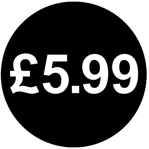 30mm Price Stickers Pack of 1000 - Black - ยฃ5.99