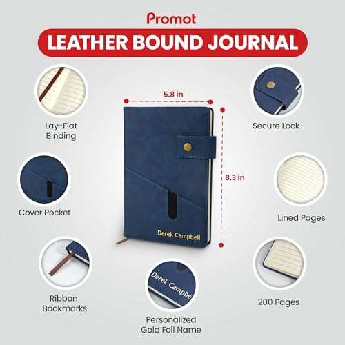 Promot-Personalized-Notebook-A5-Lined-Leather-Bound-Journal-for-Writing-Women-Men-Hardcover-Executive-Notebook-Daily-Journal-Travel-Diary-Gift-Idea-Custom-Embossed-Text-with-Gold-Metallic-Foil