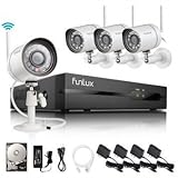 Funlux 2-Minute-Setup Smart Wireless Security Camera System, 500GB Hard Drive