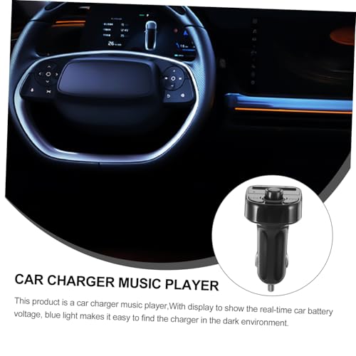 Reproductor inalámbrico para coche ABOOFAN con cargador USB manos libres y pantalla voltaje 3