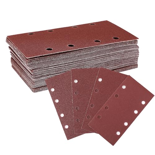 WORKPRO Schleifblatt Set 100 Stück, Schleifpapier Klett Körnung...