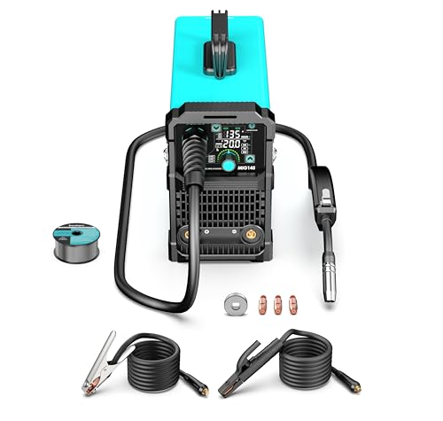 bestarc MIG Welder, 110V Flux Core MIG Welder/Lift TIG/Stick 3 in 1 MIG Welding Machine,MIG145 7GEN Synergy Single Phase Flux IGBT Welder Digital Screen Display - Thumbnail 6