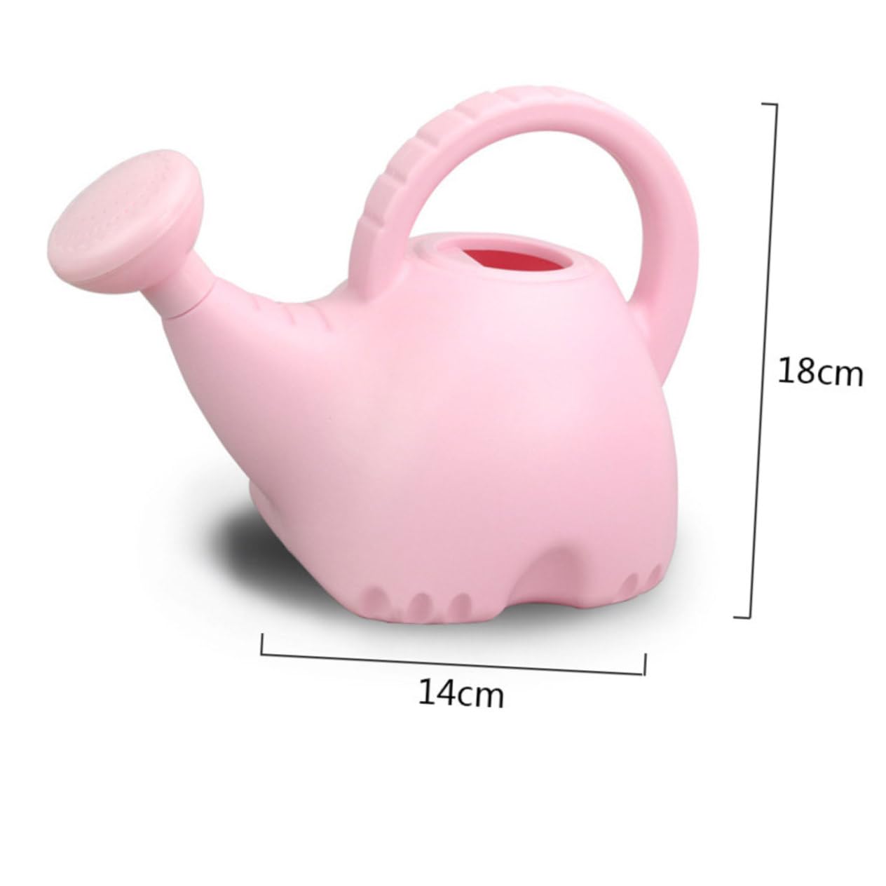 KICHOUSE 4Pcs Garden Watering Can and Shovel Pink Cartoon Flower Design with Handle Planting Tools for Boys and Fun Gardening Accessories