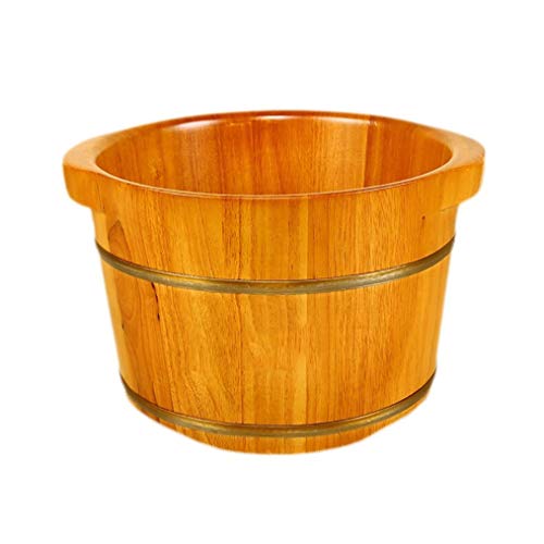 Balde de spa para pies de madera con masajeador