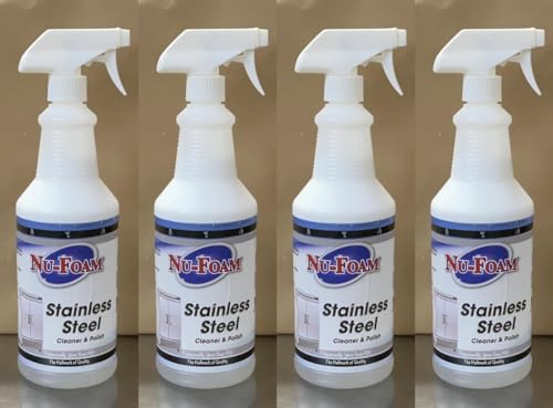 Limpiador de acero inoxidable Nu-Foam 32oz pack de 4 miniatura 1