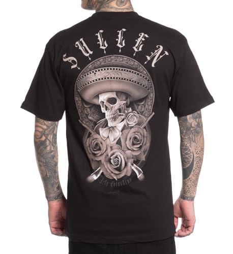 Sullen Men's Sicario Tattoo Lifestyle Graphic Standard Short Sleeve Tee Black