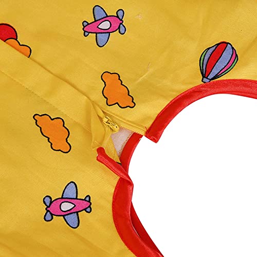 Image of Wish Karo Baby Girls Cotton Frock Causal Dress for Girls-Orange Dress - (ctn306)
