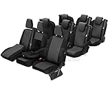 Sitzbezüge wurden speziell für Sitze von Transportern und Kleinbussen entwickelt. Der Sitzbezug wurde aus schwarze Polster Material (100% Polyester) hergestellt. / Nicht Kompatibel mit Seitenairbag