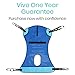 Vive Patient Lift Sling with Opening (400lb Capacity) - Lifting Aid Straps for Transfer - Commode Chair for Hydrolic Medical Full Body Device for Elderly, Bariatric, Nursing, Caregiver - Mesh Support