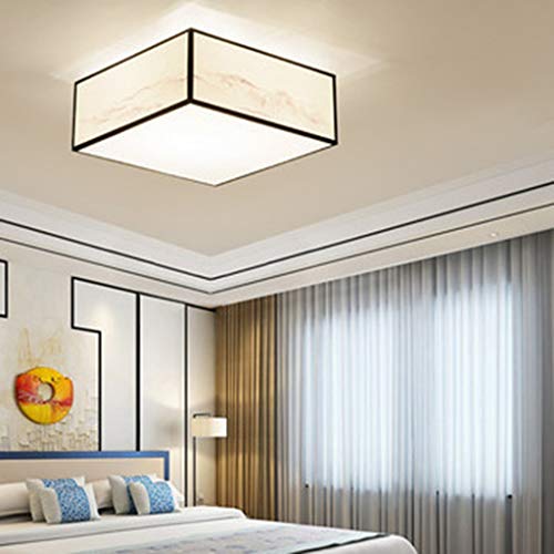 Lampe de plafond chic rectangulaire style chinois rétro 60cm