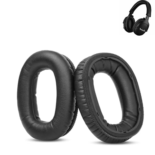 Monitor II 2 ANC Ohrpolster Ersatzkissen Kompatibel mit Marshall Monitor II 2 ANC Kopfhörer Ohrpolster mit Proteinkunstleder