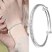 reloj de dos tonos chapado en plata pura para mujer Imagen de reloj de dos tonos chapado en plata pura para mujer
