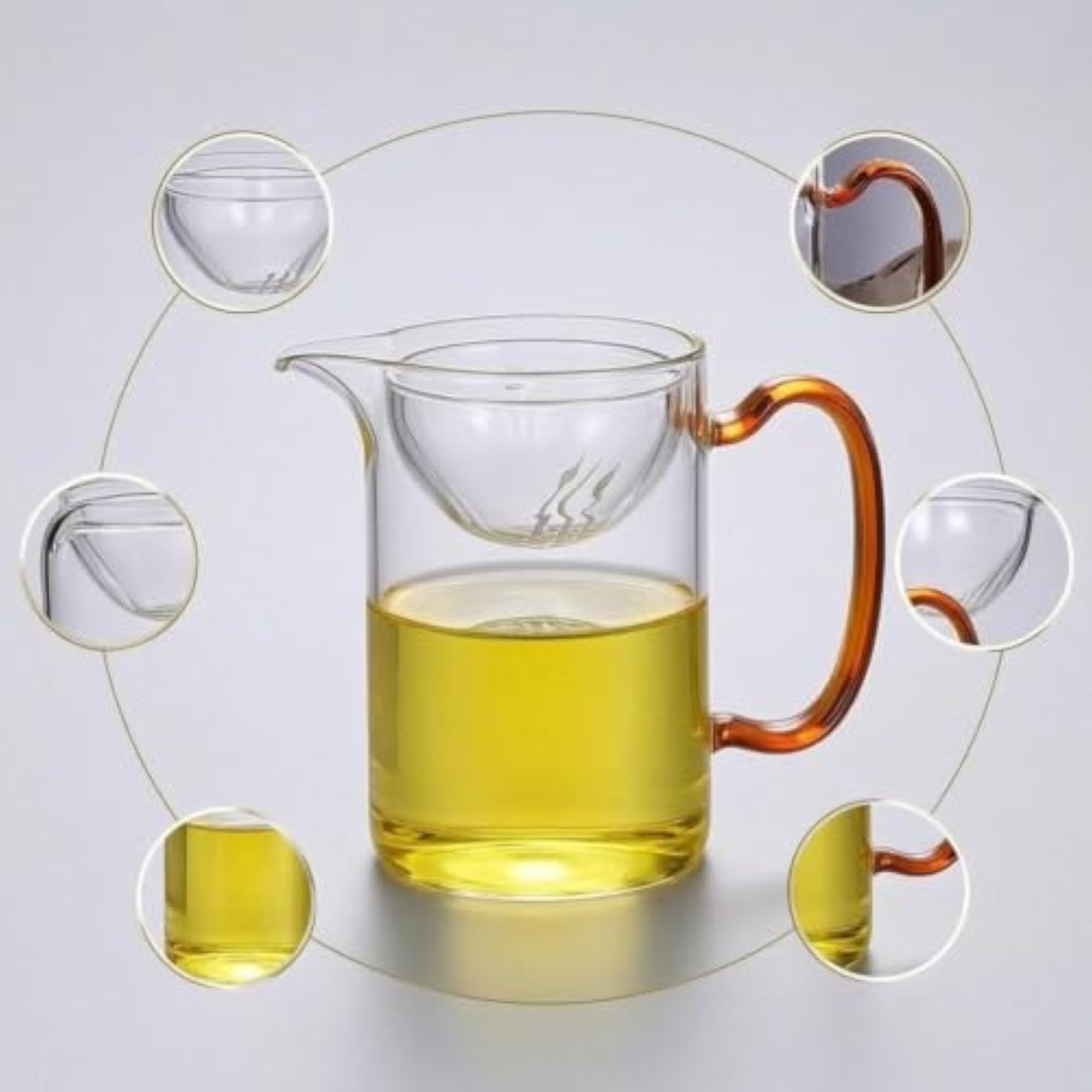 Borosilicate Glass Tea Infuser and Server, 350ml