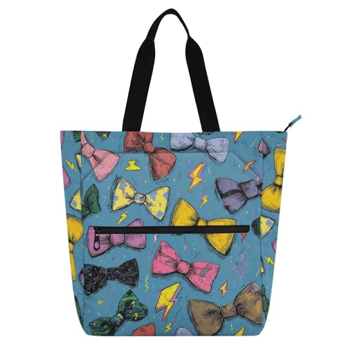 Bolsa de libro para niños y adultos con lazo azul ideal para tus días de playa y escuela