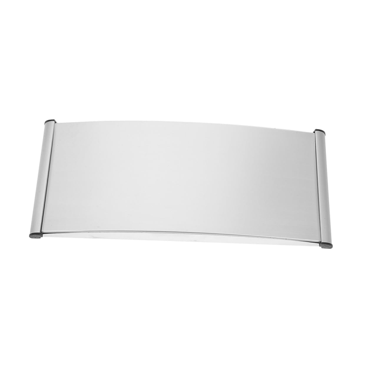 Plaque de porte aluminium allié vierge pour signalisation de bureau design courbé
