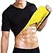 NOVECASA Sauna Camiseta Sudoración Hombre Neopreno Body Shaper Transpirar para Quema Grasa Faja Abdome Adelgaza Gimnasio Fitness (5XL, Camisetas)