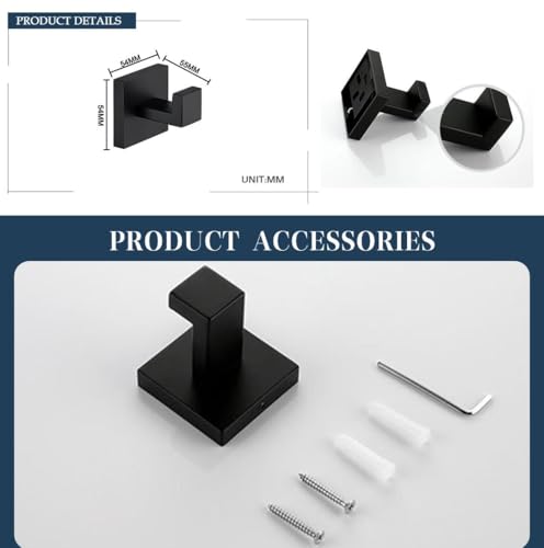 Accessoires de salle de bain noir mat pour une douche moderne et épurée - 3