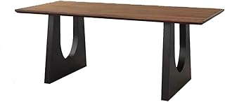Escritorios Mesa de comedor de madera maciza color nogal for sala de estar, escritorio grande y largo, banco de trabajo, tablero grande, escritorio de comedor, escritorio de oficina for conferencias t