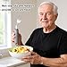4Pcs Adaptive Utensils for Elderly, Weighted Adaptive Eating Utensils, Adaptive Utensils Set Non-Slip Handles for Hand Tremors Seniors Arthritis Parkinson’s (Left-Handed, Grey)
