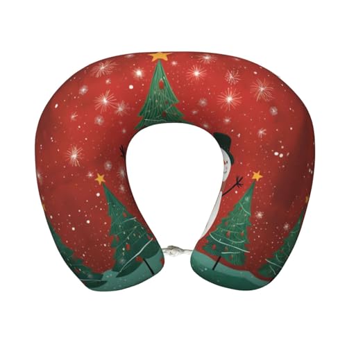 Almohada de espuma viscoelástica para viaje ajustable miniatura 1