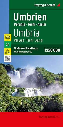 Umbria, road and leisure map 1:150,000