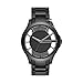 Produktbild Armani Exchange Uhr für Herren , Dreizeigeruhrwerk, 46 mm schwarzes Edelstahlgehäuse mit Edelstahlarmband, AX2189