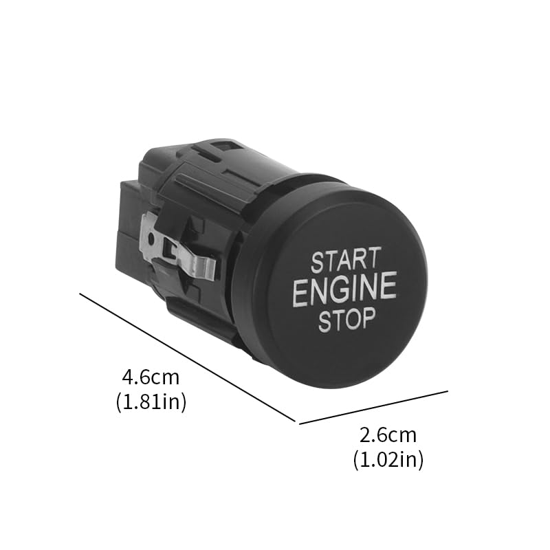 Bouton d'Alimentation Moteur 3V0905217 Finition Chrome Haute Précision - 2