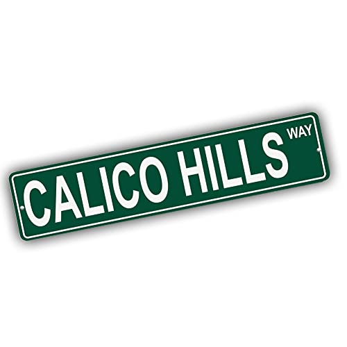 Brotherhood Aluminum Street Sign for Calico Hills - Nevada Man Cave Decor