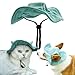 Selena Cat Hat Sun Protection Fisherman Hat Cute Kitten Dog Puppy Costume Kawaii Pet Apparel (Large,Green)
