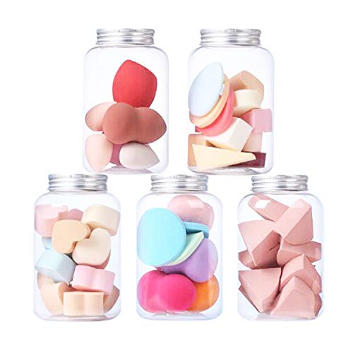 yima Beauty Makeup Puff Canned Set, Latex-Free Makeup Puff, Beauty Foundation Blend Sponge, Wet and Dry Multifunctional Professional Makeup Tools (9)