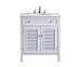 Elegant Decor VF-1004 Single Bathroom Vanity Set, 30", White/VF-1004