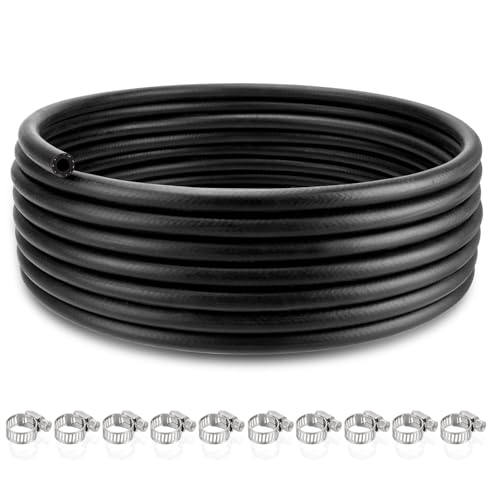 mycheng 5/16 Fuel Line NBR Rubber SAE 30R7 25FT 300PSI Hose