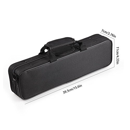 Vangoa Flute Case Carrying Bag Waterproof Lightweight For 16 Holes Flute C Foot With Adjustable Shoulder Strap And Exterior Pocket #TOP5