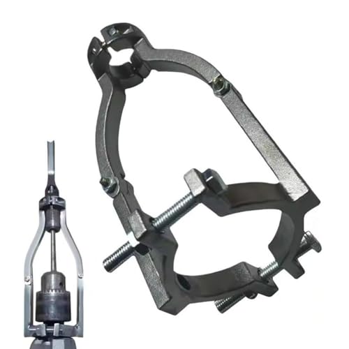 WSRRDRECVHi Square Hole Drill Bit Adapter for Drill, Portable Mortising Attachment for Drill Press, Adjustbale Drill Bits Fixing Bracket, Mortiser Machine Conversion Tools