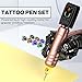 POSEIDON Tattoo Pen Kit, Cordless Tattoo Gun Set Tattoo Kit with 2Pcs Battery and 20 Pcs Tattoo Cartridge Needles, Complete Tattoo Machine kit Tattoo Supplies for Beginners