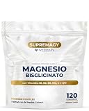 Magnesio Bisglicinato + Vitamina B1 B2 B6 B12 C Q10 | 120 Compresse 2 Mesi