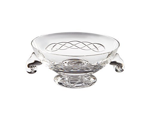 Celtic Small Crystal Glass Quaich - 120mm diameter