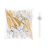 Rainway 100 pinchos de cóctel de margaritas, 12 cm, pinchos de madera para comer con los dedos, brochetas de frutas, queso, fiestas, pinchos decorativos para aperitivos, hamburguesas, fiestas, buffet